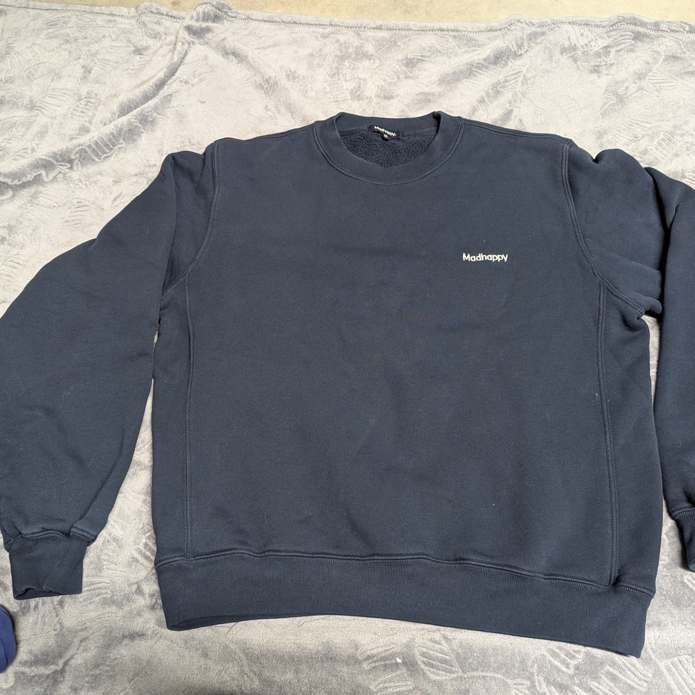 Madhappy Men's Dark Blue Crewneck Sweater